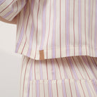 Lunya Pajamas - WASHABLE SILK HIGH RISE PANT SET #Wisteria Stripe