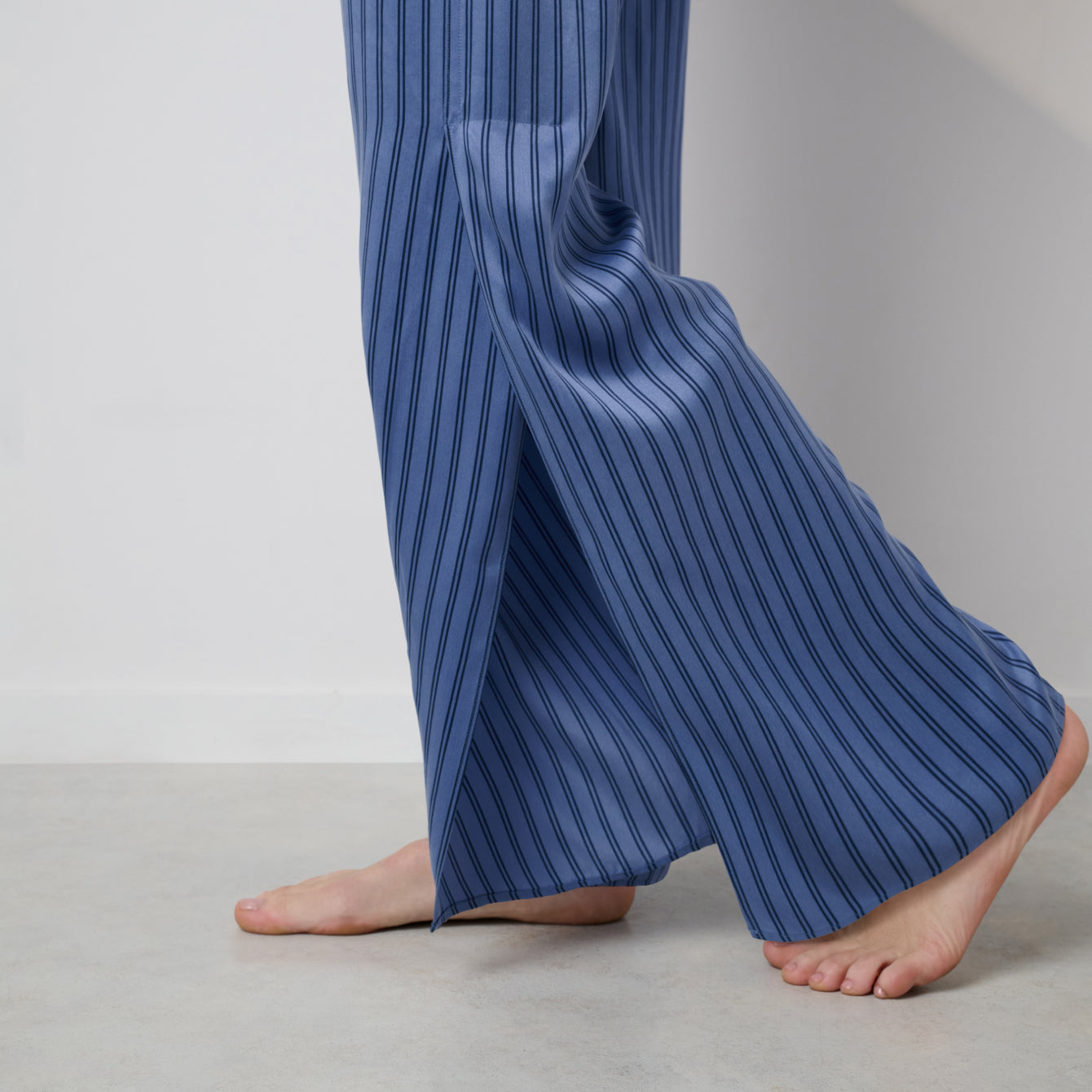 Lunya Pajamas Washable Silk High Rise Pant Set - #Coastal Stripe