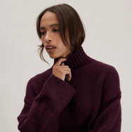 Lunya Loungewear Cashmere Wool Turtleneck - #Vintage Merlot