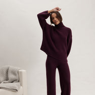 Lunya Loungewear Cashmere Wool Turtleneck - #Vintage Merlot