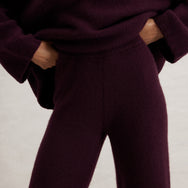 Lunya Loungewear Cashmere Wool Wide Leg Pant - #Vintage Merlot