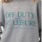 Lunya Loungewear - Silksweats™ Midweight Graphic Sweatshirt Off Duty Leisure #H Grey/Meadow