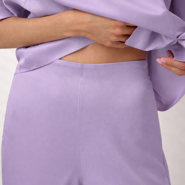 Washable Silk Crossover Pant Set