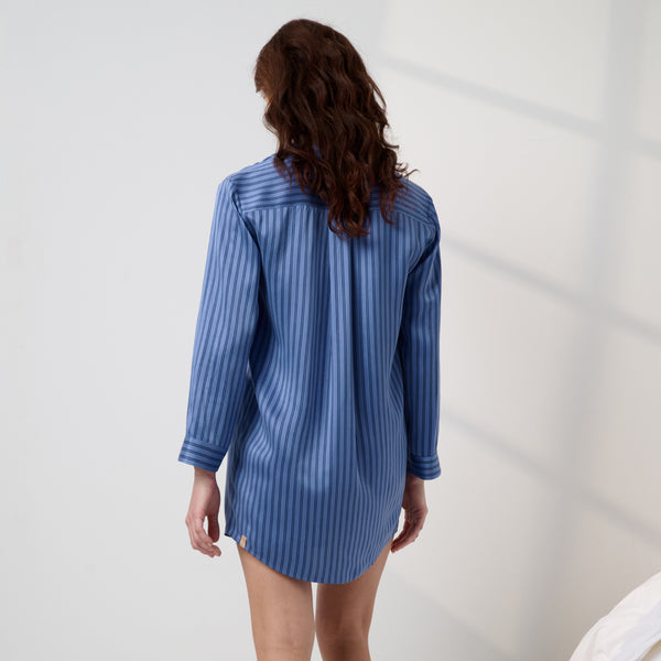 Washable Silk Sleep Shirt Dress