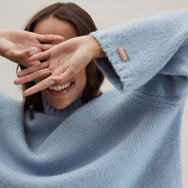 Lunya Loungewear Cashmere Wool Turtleneck - #Frosted Lagoon