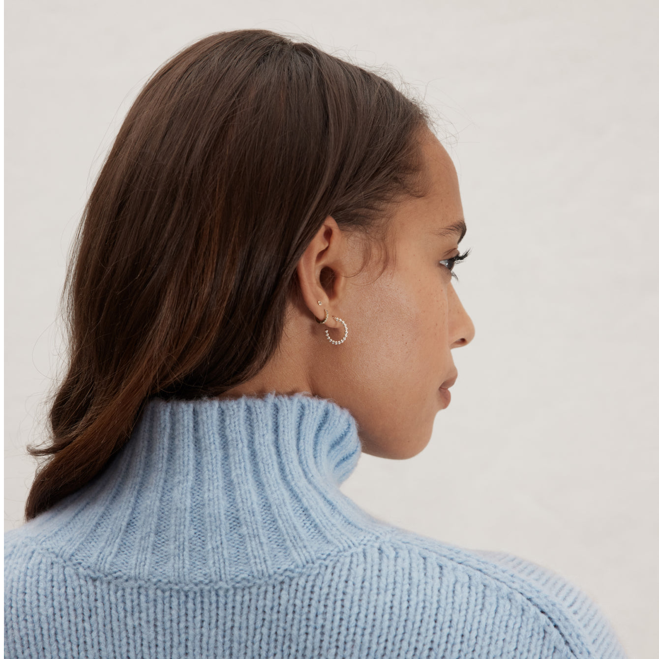 Lunya Loungewear Cashmere Wool Turtleneck - #Frosted Lagoon