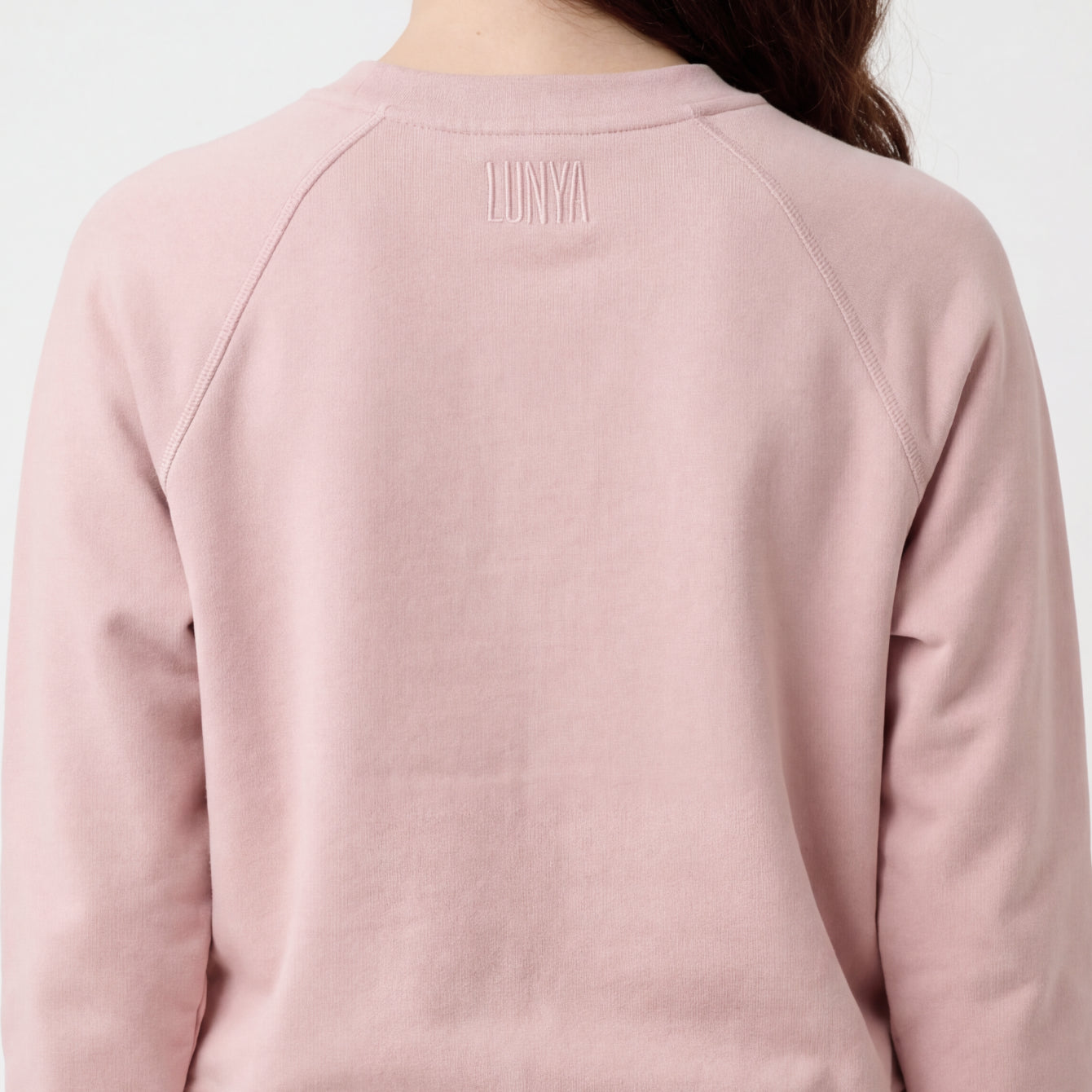 Lunya Loungewear Silksweats™ Lightweight Terry Slim Fit Raglan - #Delicate Pink