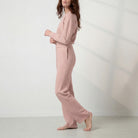Lunya Loungewear Silksweats™ Lightweight Terry Straight Leg Pant - #Delicate Pink