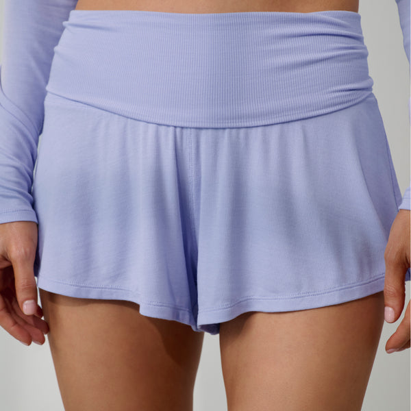 Soft Modal Rib Foldover Short