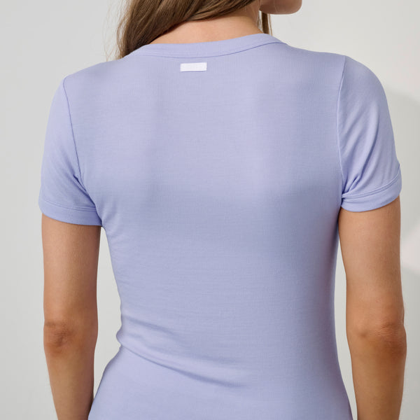 Soft Modal Rib Tee Short Set