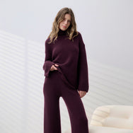 Lunya Loungewear Cashmere Wool Turtleneck - #Vintage Merlot