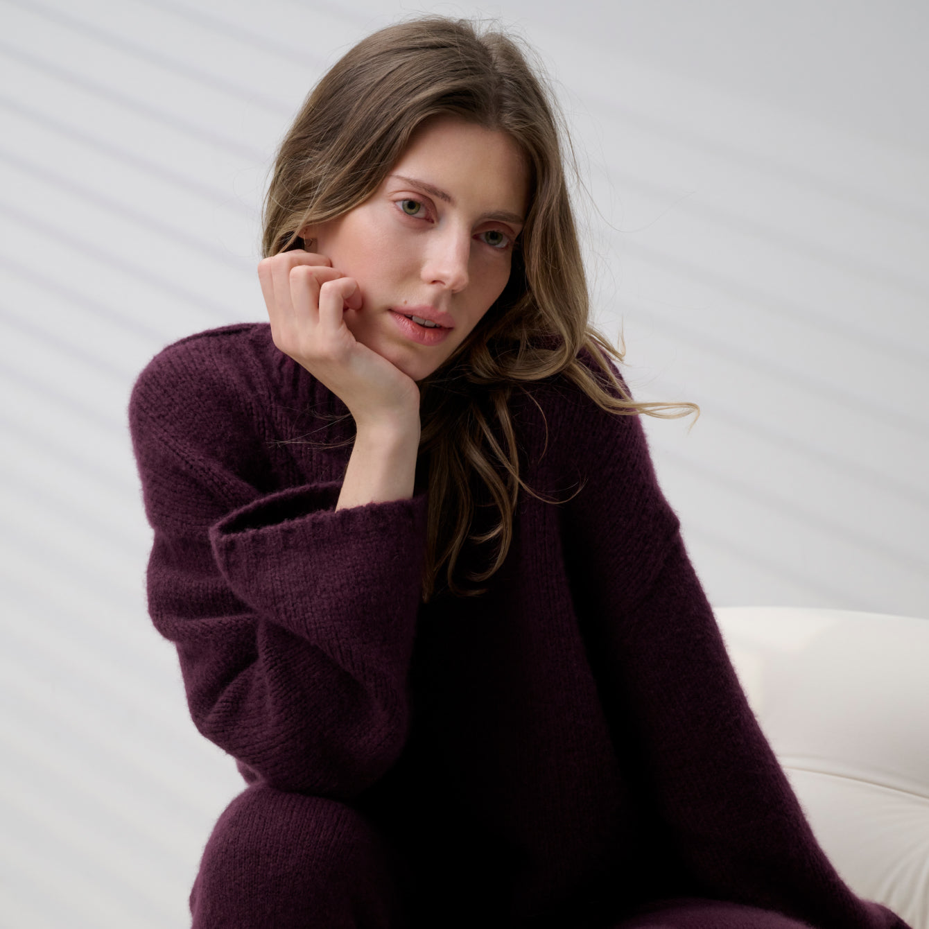 Lunya Loungewear Cashmere Wool Turtleneck - #Vintage Merlot