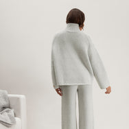 Lunya Loungewear Cashmere Wool Turtleneck - #Misty Stone