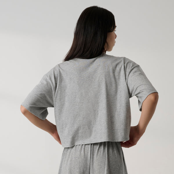 Organic Pima Cropped Easy Tee
