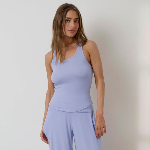 Soft Modal Rib Curved Hem Tank