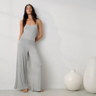 Lunya Pajamas - Soft Modal Rib Foldover Pant #Napping Dove Heather