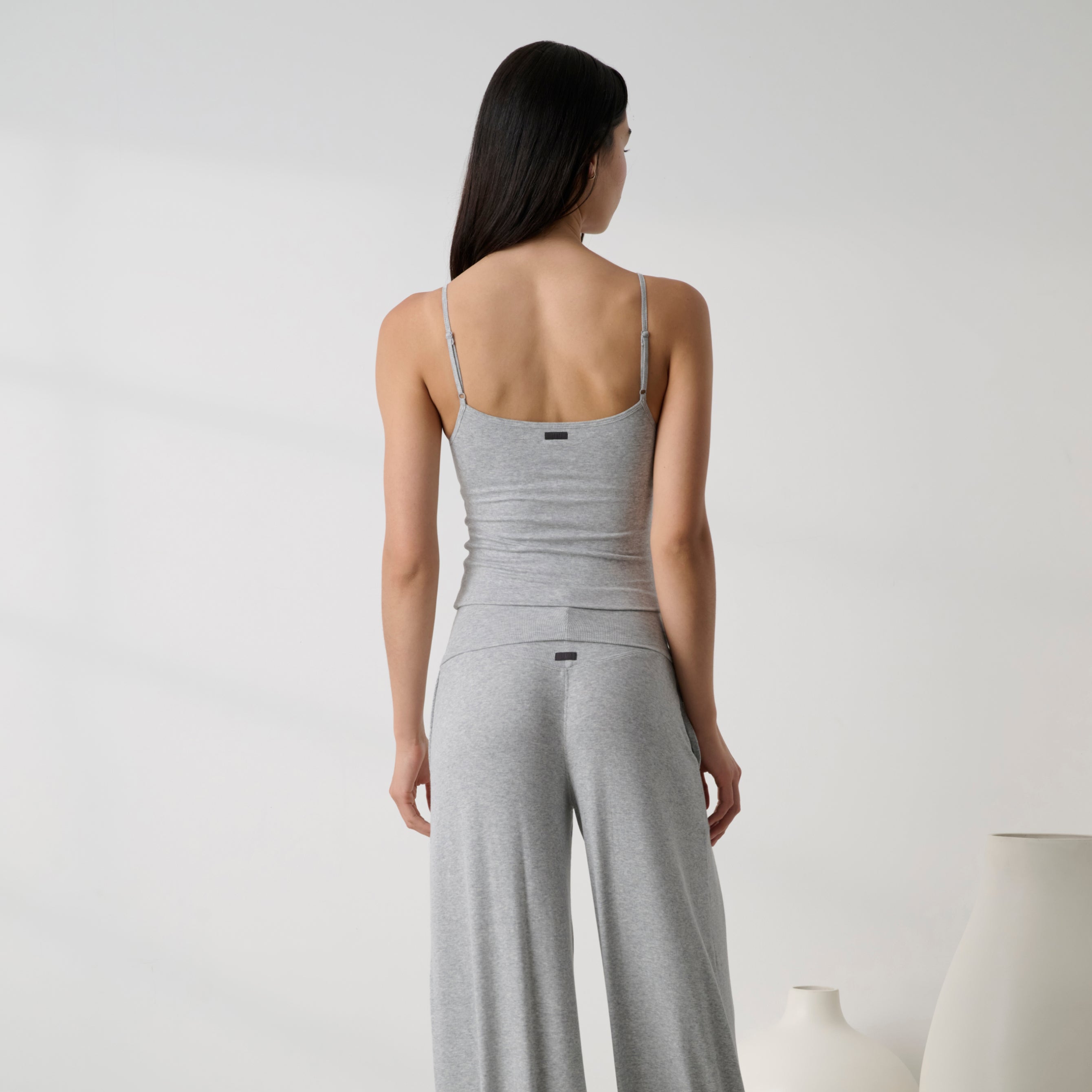 Lunya Pajamas - Soft Modal Rib Cami #Napping Dove Heather