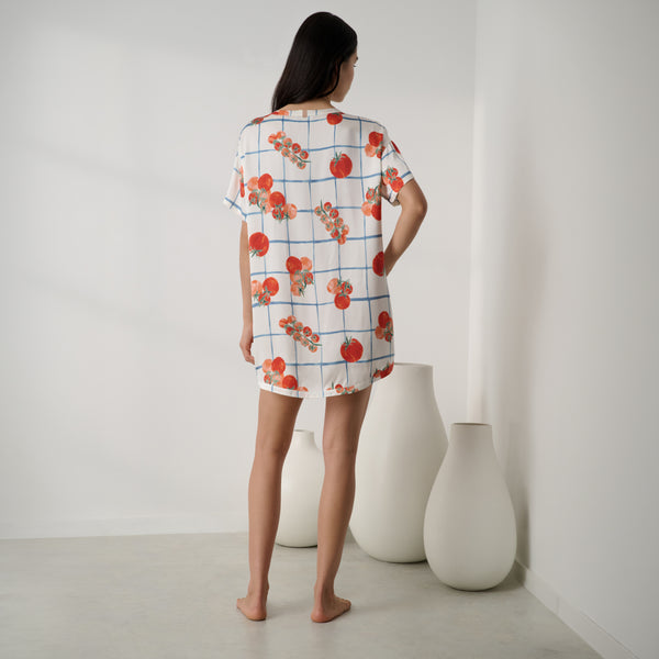 Washable Silk Oversized Sleep Tee