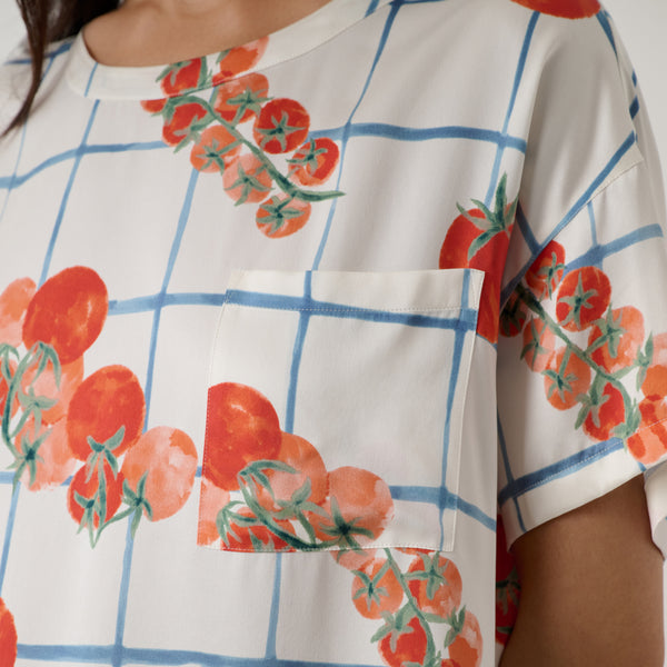 Washable Silk Oversized Sleep Tee