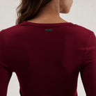 Lunya Pajamas Soft Modal Rib V-Neck Henley - #Calliope Wine