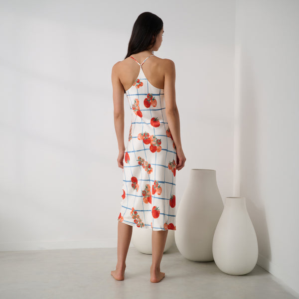 Washable Silk Bias Midi Slip Dress