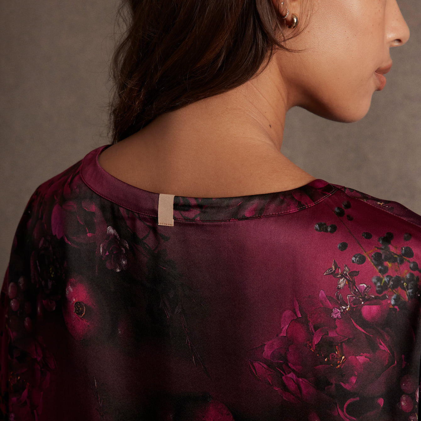 Lunya Pajamas Lunya x Rosandich Washable Silk Tee Short Set - #Rouge Reverie