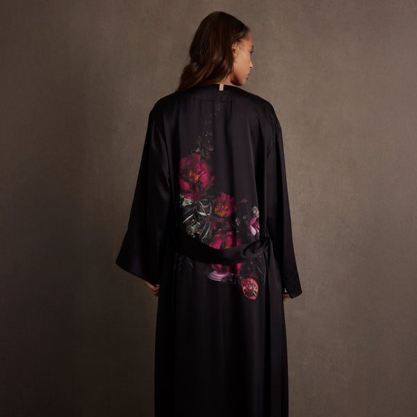 Lunya x Rosandich Washable Silk Long Kimono Robe