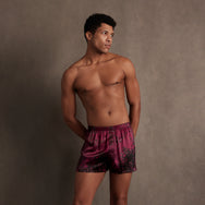Lunya x Rosandich Men's Washable Silk Boxer - #Rouge Reverie