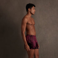 Lunya x Rosandich Men's Washable Silk Boxer - #Rouge Reverie