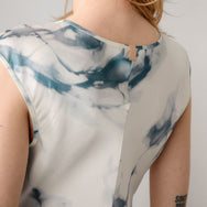 Lunya X Grace Dines Washable Silk Cap Sleeve Mini Dress - #Whispered Bloom