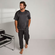 Lunya Men's Washable Silk Set- #Meditative Grey