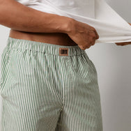 Lunya Pajamas Men's Airy Cotton Straight Leg Pant - #Overstory Stripe