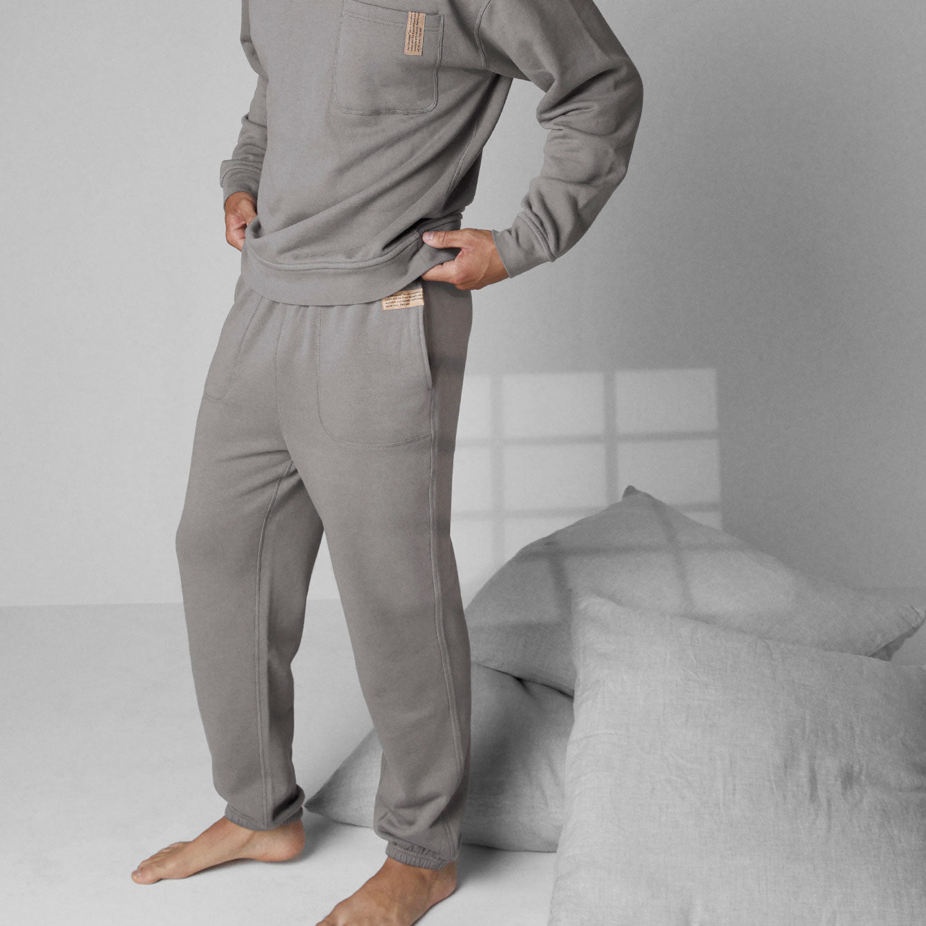 Men's Silksweats Reversible Jogger - #Ebbing Fog