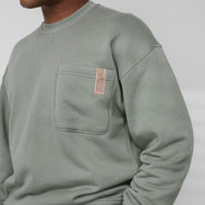 Men's Silksweats Reversible Pocket Sweatshirt - #Shaded Olive