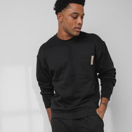 Men's Silksweats Reversible Pocket Sweatshirt - #Immersed Black