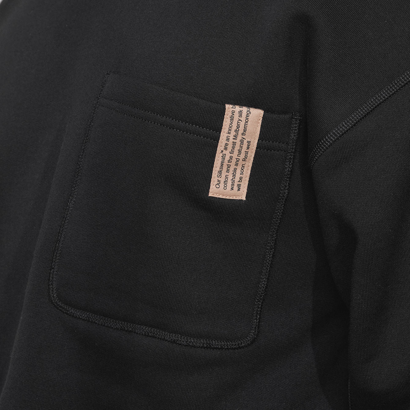 Men's Silksweats Reversible Pocket Sweatshirt - #Immersed Black