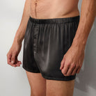 Lunya Men's Washable Silk Boxer- #Meditative Grey