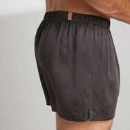 Lunya Men's Washable Silk Boxer- #Meditative Grey