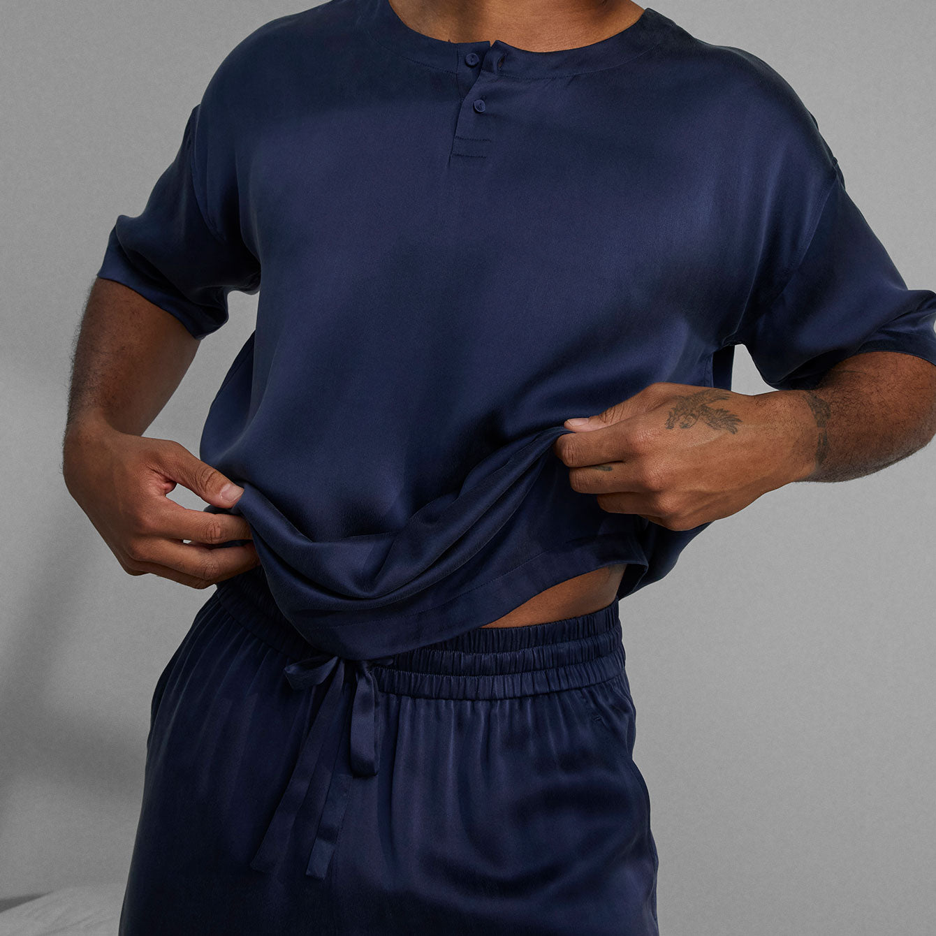 Ensemble en soie lavable pour homme