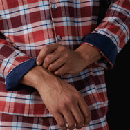 Lunya Pajamas Men's Brushed Flannel Button Up Set - #Rustle Plaid