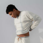 Lunya Loungewear Men's Silksweats™ Midweight Reversible Pocket Sweatshirt - #Napping Dove Heather