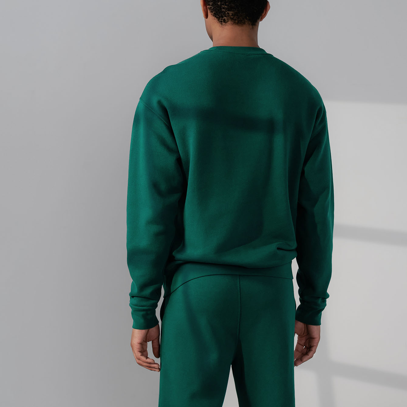 Lunya Loungewear Men's Silksweats™ Midweight Reversible Pocket Sweatshirt - #Noble Green
