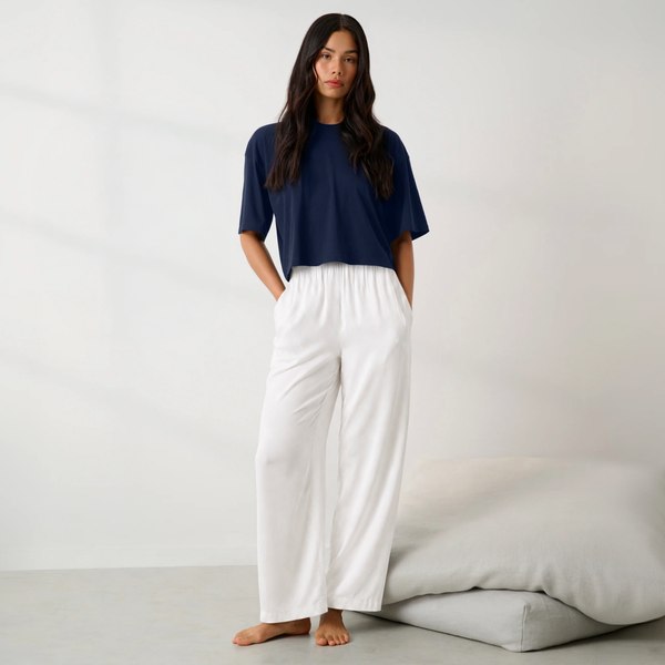 Organic Pima Cropped Easy Tee