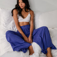 Hose aus Bio-Pimabaumwolle mit weitem Bein