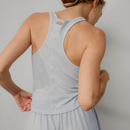 Lunya Loungewear Organic Pima Curved Hem Tank - #Tranquil Blue