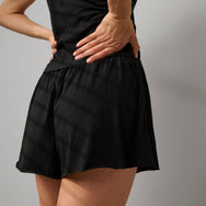 Lunya Loungewear Organic Pima Wide Leg Short - #Immersed Black