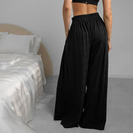 Lunya Organic Pima Wide Leg Pant - #Immersed Black