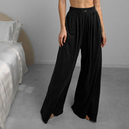 Lunya Organic Pima Wide Leg Pant - #Immersed Black