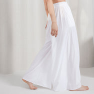 Lunya Sleepwear Organic Pima Wide Leg Pant - #Sincere White