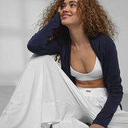 Lunya Sleepwear Organic Pima Wide Leg Pant - #Sincere White